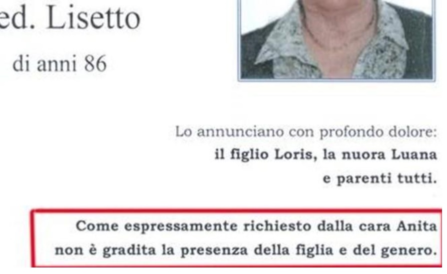 Non Voglio Mia Figlia Al Funerale Il Divieto Sul Manifesto Funebre Che Fa Discutere Open