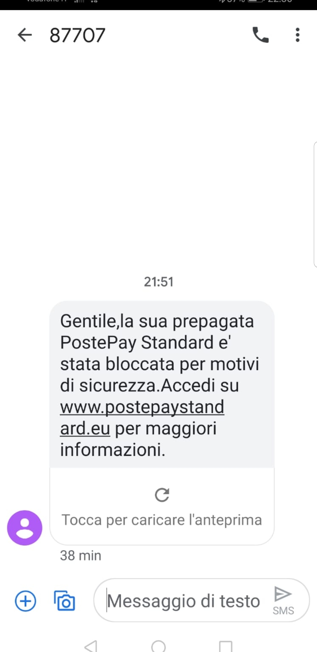 Attenzione Agli SMS Truffa PostePay Standard: Vogliono I Vostri Dati - Open