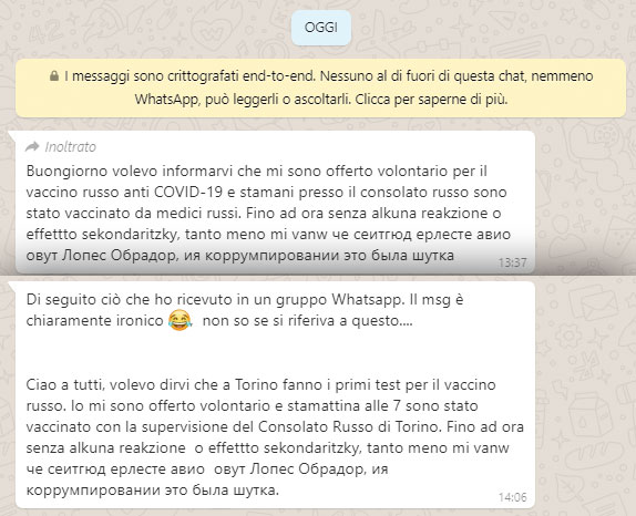 Coronavirus La Simpatica Burla Del Volontario Per I Primi Test Del Vaccino Russo A Milano Torino Open