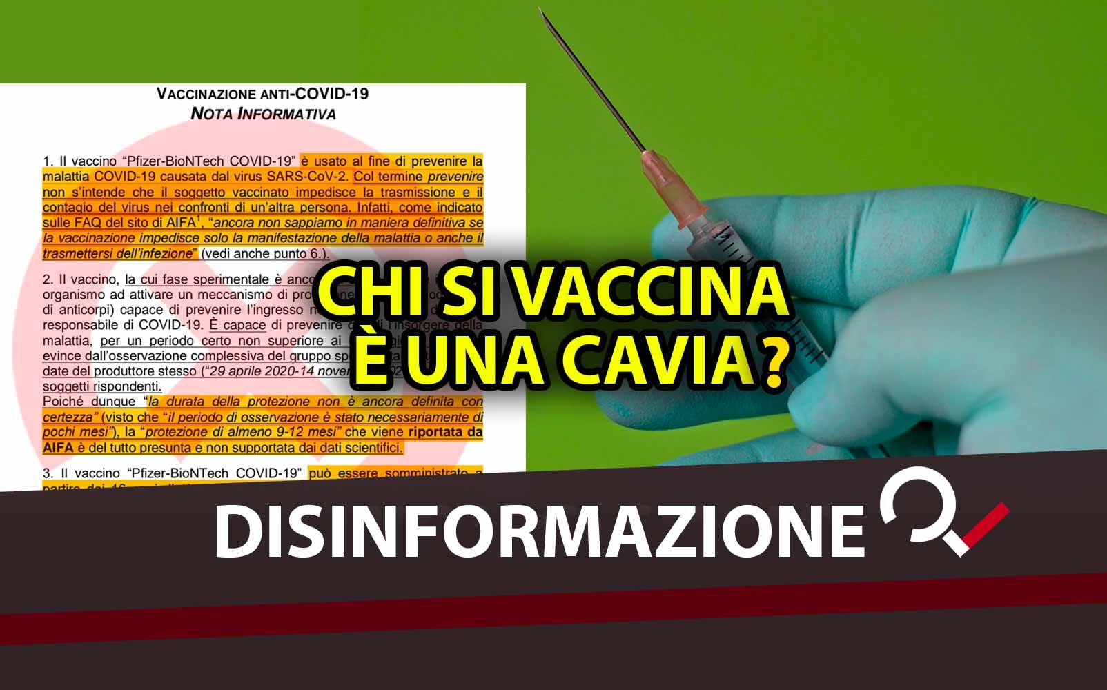 Il falso modulo del consenso informato sul vaccino Pfizer - Open